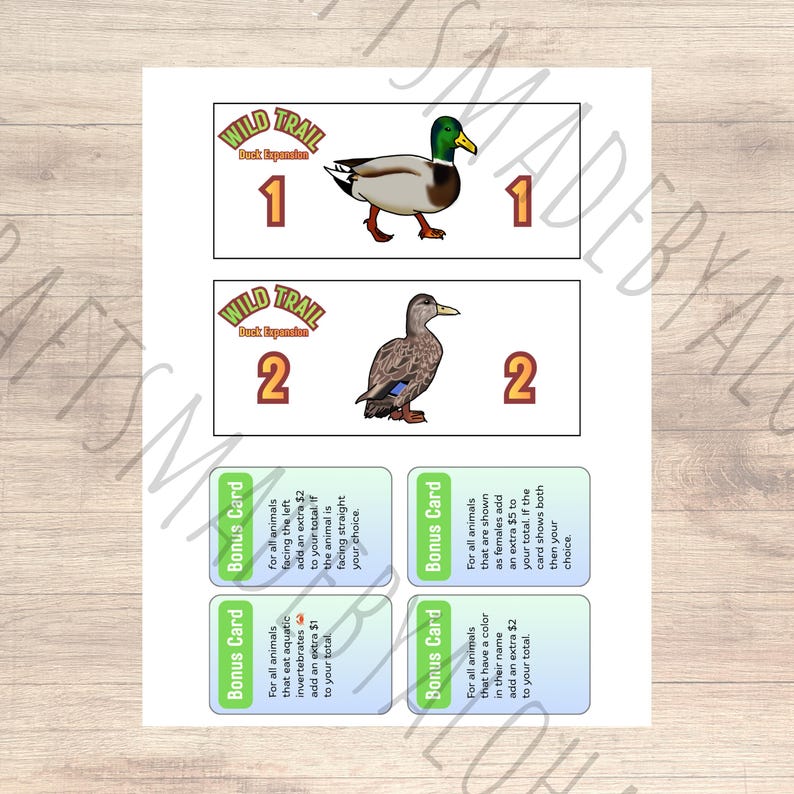 Wild Trail: Duck Expansion Savings Challenge Game - Etsy