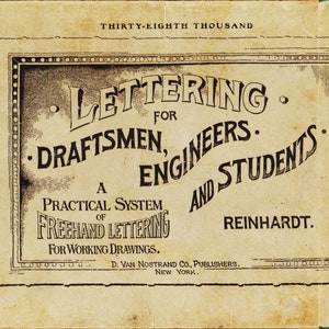 1895 1912 Lettrage pour dessinateurs, ingénieurs et étudiants par Reinhardt PDF