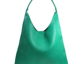 Bolsa tote de couro legítimo macio: bolsa espaçosa para trabalho e viagem