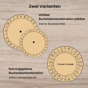 Kit de cryptographie César | Code secret | Apprendre le cryptage | PDF imprimable | Leçons, Escape Game, Fête d'anniversaire d'enfant sur le thème des détectives image 2