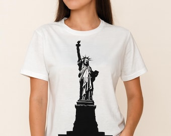 Statue de la liberté SVG : symbole américain (téléchargement numérique)