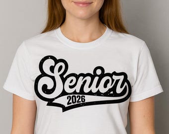 Senior 2026 sVG pNG | class of 2026 Shirt Design | Graduation T-Shirt Print | Retro