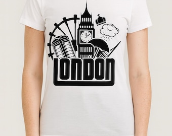 London City SVG Bundle: British Landmarks Silhouette (Digital Download)