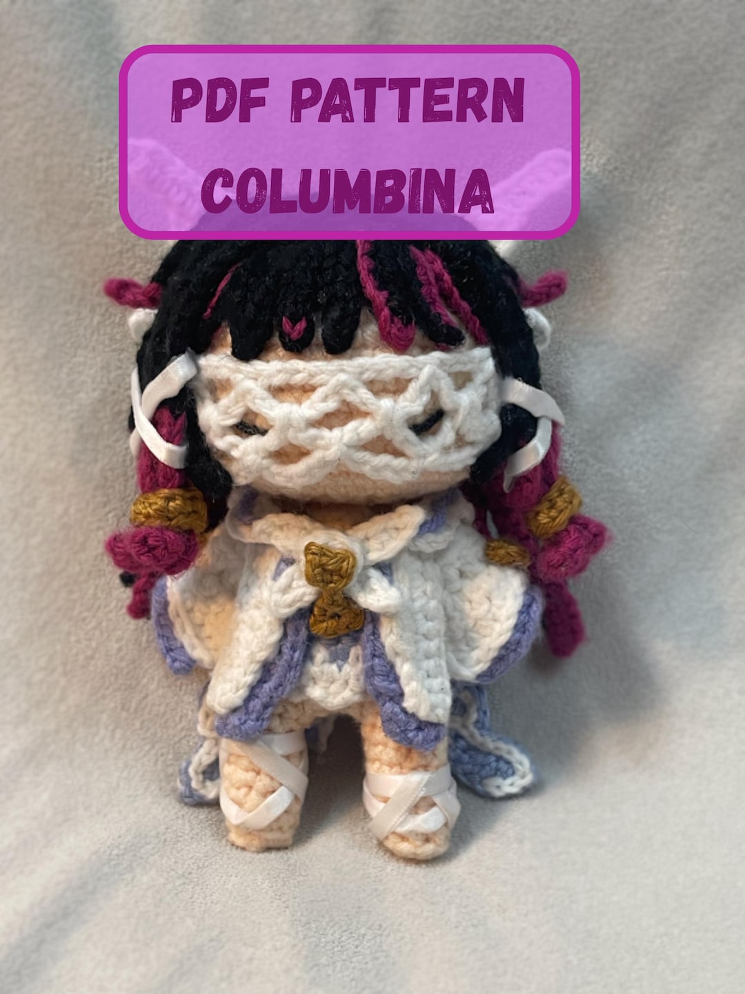 Columbina Crochet Pattern Amigurumi Genshin Impact - Etsy