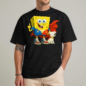 SuperBob Filipino Hero Tee – Patriotic Streetwear Shirt with Sneakers and Dog Sidekick