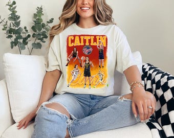 Caitlin Clark Indiana Fever Vintage T-Shirt – Retro Basketball Graphic Tee for Women, WNBA Fan Shirt, Gift for Basketball Lovers