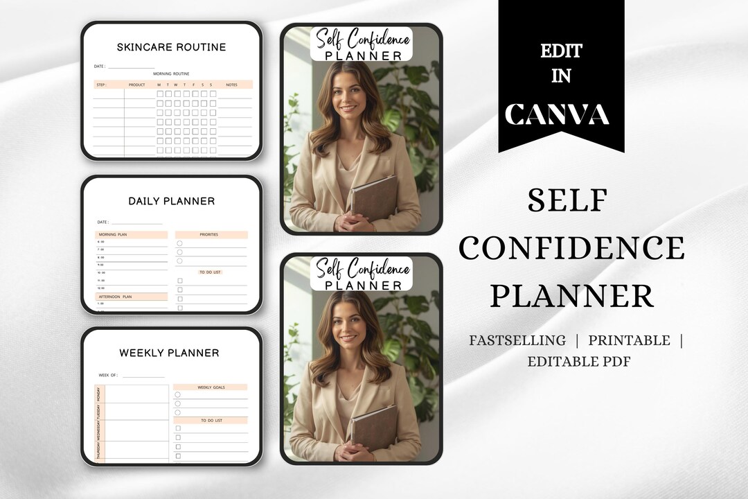Self Confidence Planner | Printable Personal Growth Journal ...