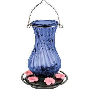 Perfect Pitcher Antique Glass Gravity Hummingbird Feeder 32oz