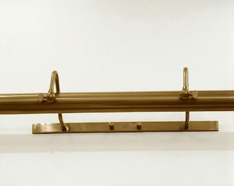 Handmade Brass Picture Light - Mid Century Wall Mounted Art Lighting