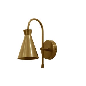 Brass Wall Lamp – Handmade Mid Century Modern Sconce Light