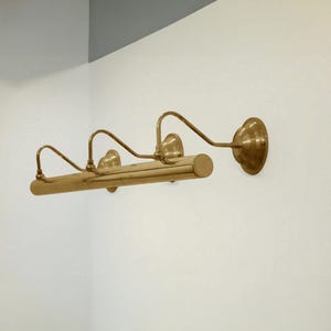 Handmade Brass Gallery Light - Mid Century Modern Wall Art Lighting (47 inch