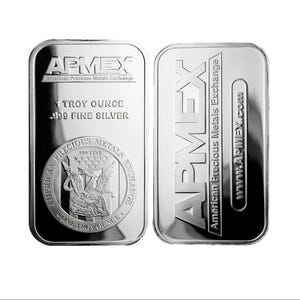 2025 1 oz-zilverbaar - Zwitserse zilverbaar - edelmetaal - .999 verzilverde herdenkingsreplicabaar van apmex