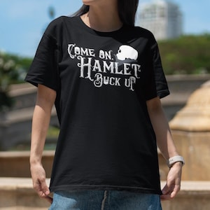 Good Omens: Come on, Hamlet, buck up! Unisex Jersey Short Sleeve Tee Aziraphale Crowley