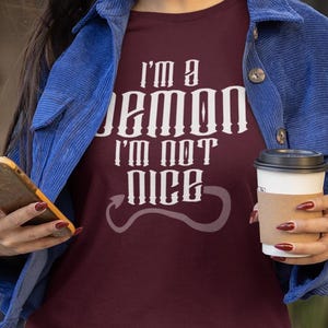 Good Omens: I'm a demon, I'm not nice Unisex Jersey Short Sleeve Tee Crowley Aziraphale
