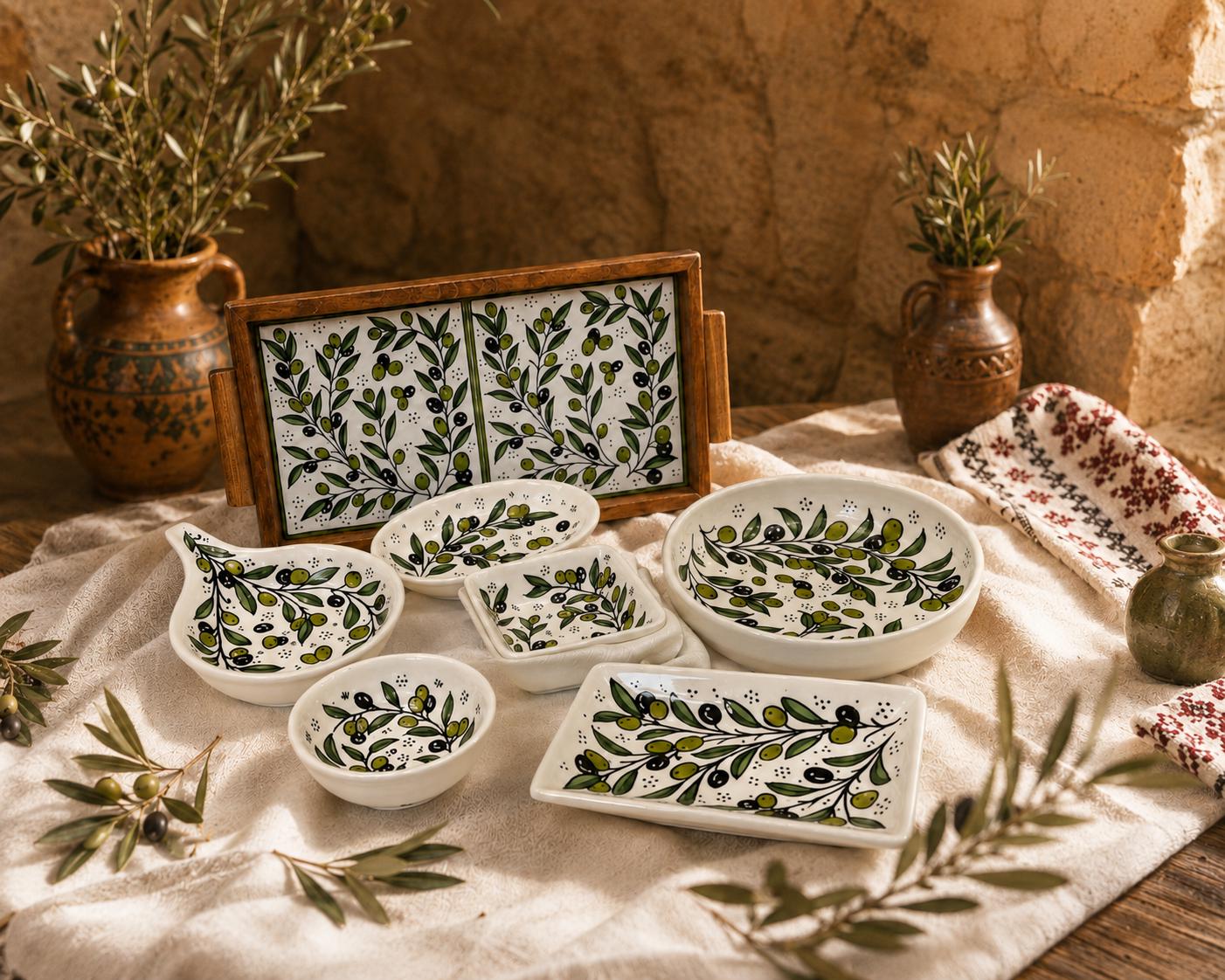 Geschirr mediterran