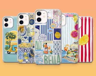 Italy Phone Case Amalfi La Dolce Vita Cover for iPhone 18Pro, 17, 16, 15, 14, 13, Samsung S26, S25, S24, S23, S22, A16, A26, A56 Pixel 11 10