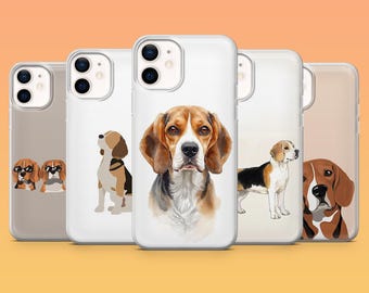 Beagle Phone Case English Beagle Puppy for iPhone 17Pro, 16, 15, 14, 13, 12, Samsung S25, S24, S23Fe, S22, A16, A26, A56, Pixel 10, 9Pro