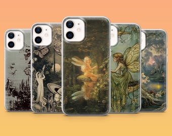 Fairy Phone Case Forest Core Dark Grunge for iPhone 17Pro, 16, 15, 14, 13, 12, Samsung S25, S24, S23Fe, S22, A16, A26, A56, Pixel 10, 9Pro