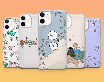 Heartstopper Phone Case LGBTQ Series for iPhone 17Pro 16, 15, 14, 13, 12, Samsung S25, S24, S23Fe, S22, A16, A26, A56, Pixel 10, 9Pro
