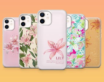 Pink Lily Flower Phone Case | iPhone 17/16/15/14/13/12/11 Pro Max