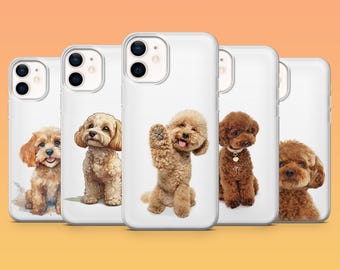 Poodle Phone Case Pudel Puppy for iPhone 17Pro, 16, 15, 14, 13, 12 Samsung S25, S24, S23Fe, S22, A16, A26, A56, Pixel 10, 9Pro