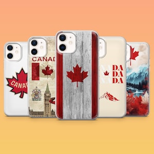 Canada Phone Case Canadian Flag Maple Leaf for iPhone 17Pro, 16, 15, 14, 13, 12, Samsung S25, S24, S23Fe, S22, A16, A26, A56, Pixel 10, 9Pro