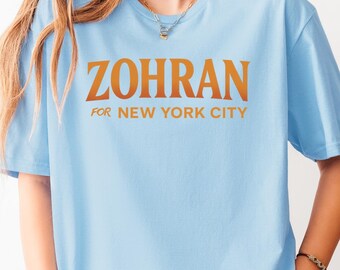 Zohran Mamdani for Mayor Tee: Vote Zohran, Progressive Democrats