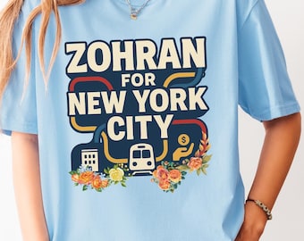 Zohran Mamdani for Mayor Tee: Vote Zohran, Progressive Democrats