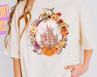 Disney Mickey Fall Castle T-Shirt Comfort Colors® Shirt