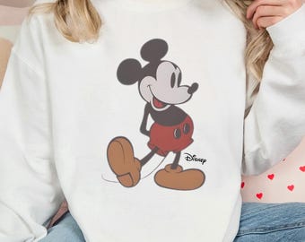 Disney Vintage Mickey Mouse Sweatshirt, Vintage Disney Mickey Mouse Shirt, Disneyworld Holiday Vacation Sweatshirt, Disney Retro Sweater