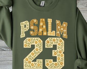Psalm 23 Sweatshirt, The Lord Is My Shepherd Tshirt, Bible Verse Thanksgiving Christian Hoodie, Retro Fall Faith Long Sleeve,Autumn Tee Gift