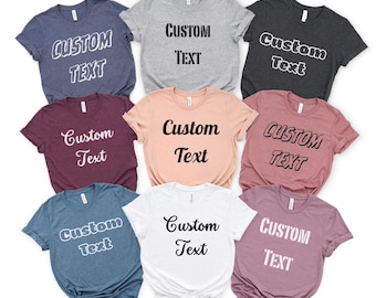 Custom Shirt, Custom Text Shirt, Custom T-shirt, Personalized T-Shirt, Personalized Shirt, Custom Unisex Shirts, Custom Logo T-Shirts