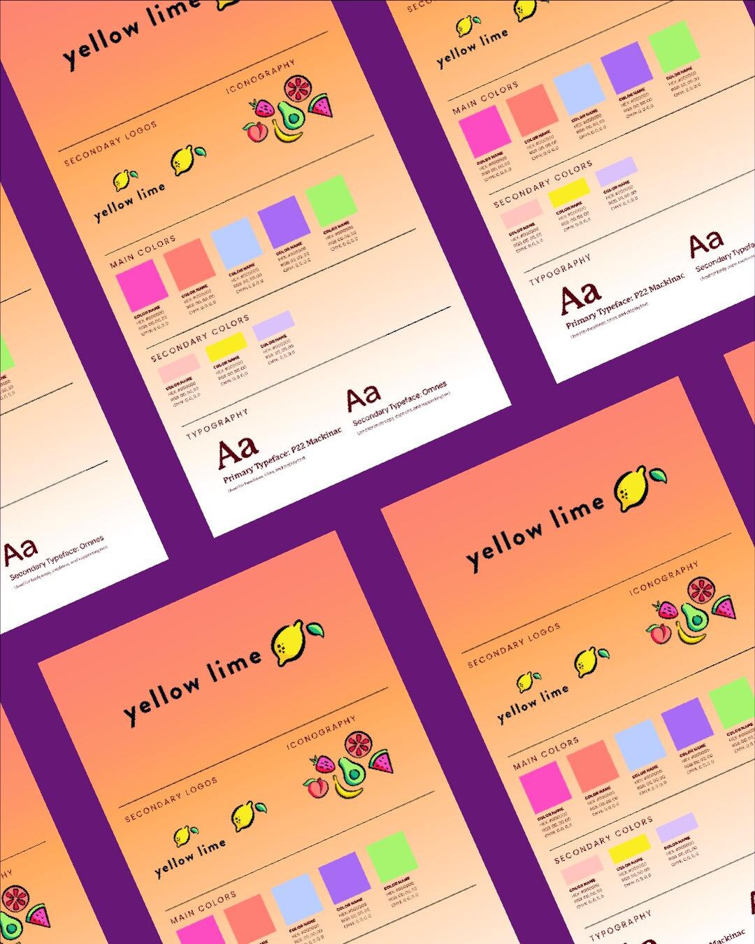 One Page Brand Guide Template | Editable Guidelines | Brand Style Sheet ...