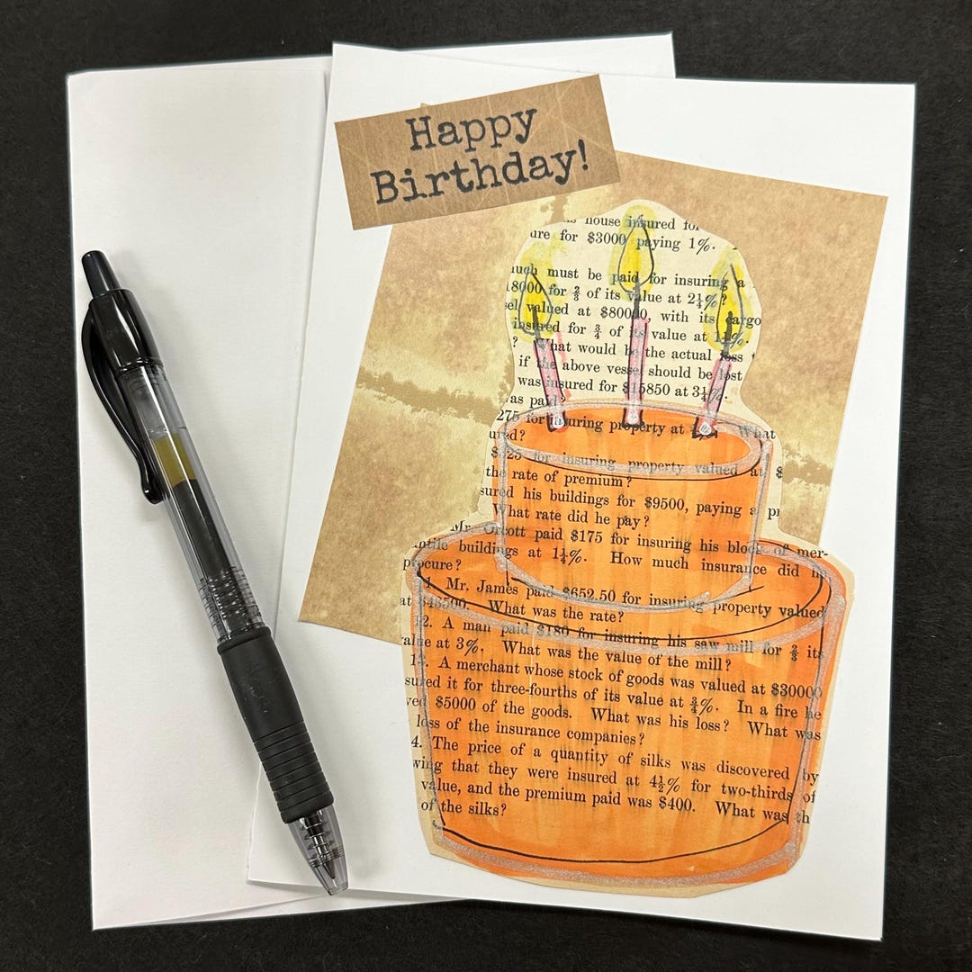 Happy Birthday Blank Greeting Card - Etsy