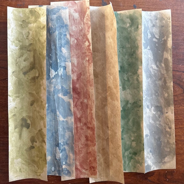 Distressed Earthtones Kraft Tape Strips for Junk Journals