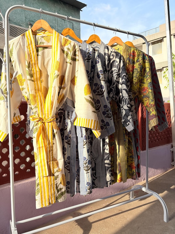 dressing gown ladies cotton Kimono Robe Dress Light Weight Cotton Kimono Summer Wear Kimono Nightie Cotton Robe, Popular Now, Cotton Kimono Robe, Kimono's aje_APD25_exclusions
