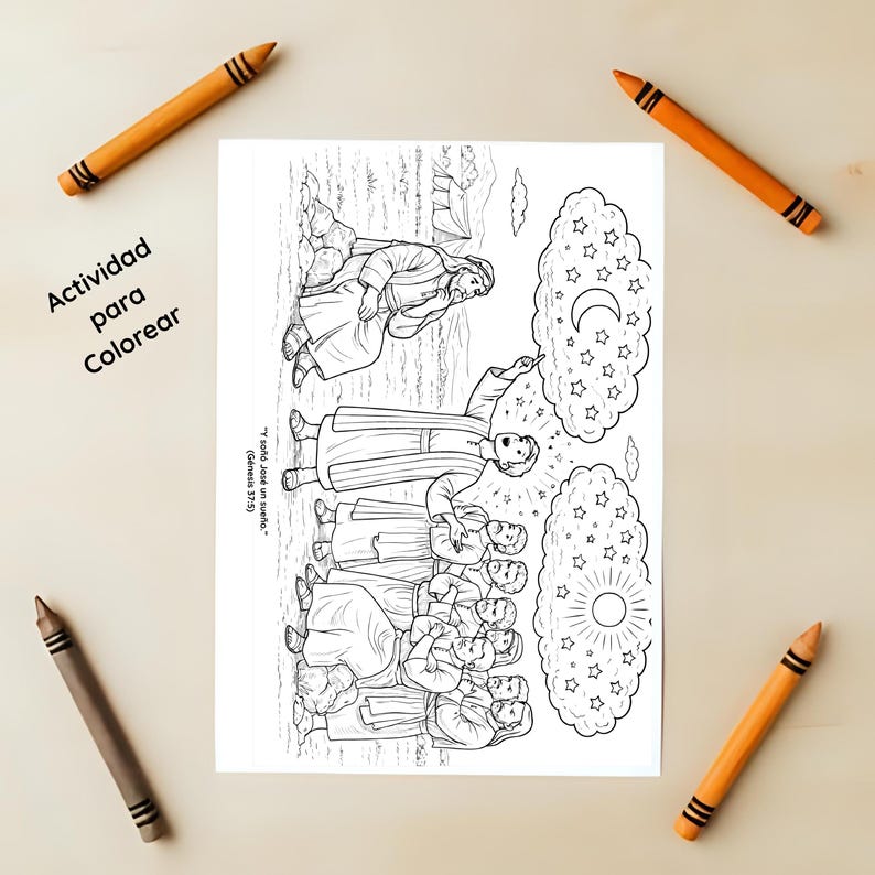 Pack De Páginas Bíblicas Para Colorear De Génesis | Historias Bíblicas ...
