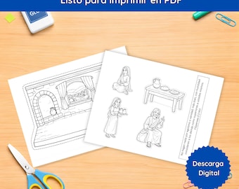 Manualidad Bíblica PDF Maria y Marta Lucas 10:38–42 | ❤️[Exklusiv] ❤️ ARCHIVO DIGITAL Imprimible