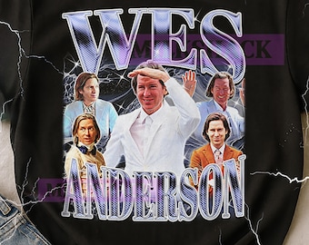 Wes Anderson Vintage Bootleg T-Shirt, Wes Anderson Retro 90s Director Merch, Filmmaker Fan Tee, Cinema Lover Gift