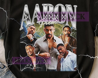 Aaron Pierre Bootleg Shirt, Vintage Actor Performer Celebrity Tee, 90s Retro Throwback T-shirt, Aaron Pierre Sweater
