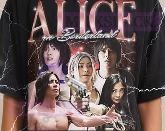Alice In Borderland Shirt, Alice In Borderland Bootleg, Vintage Drama Sci-Fi Classic Series Tee, 90s Retro, Alice In Borderland Sweater