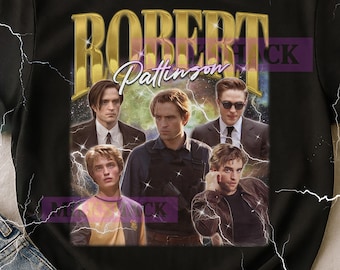 Robert Pattinson Vintage Bootleg T-Shirt, Robert Pattinson Retro 90s Actor Merch, Vampire Star Fan Tee, Movie Lover Gift