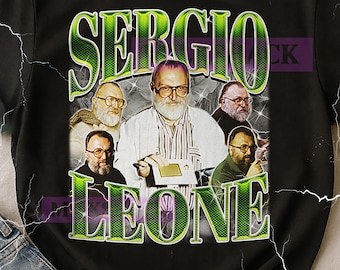 Sergio Leone Vintage Bootleg T-Shirt, Sergio Leone Retro 90s Director Merch, Film Legend Fan Tee, Cinema Lover Gift