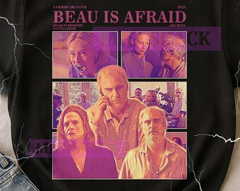 Beau Is Afraid 90s Style Retro Tee, Beau Is Afraid Vintage Psychological Horror Bootleg T-Shirt, Film Title Fan Merch, Movie Fan Gift