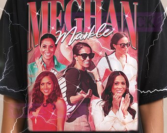 Meghan Markle Bootleg Shirt, Vintage Royalty Fashion Celebrity Icon Tee, 90s Retro Throwback T-shirt, Meghan Markle Sweater