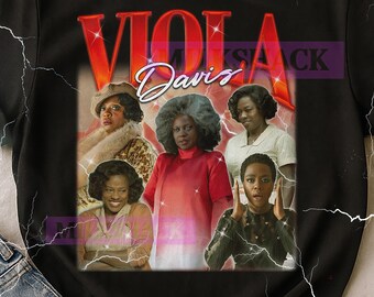 Viola Davis Vintage Bootleg T-Shirt, Viola Davis Retro 90s Actress Merch, Acting Legend Fan Tee, Movie Lover Gift
