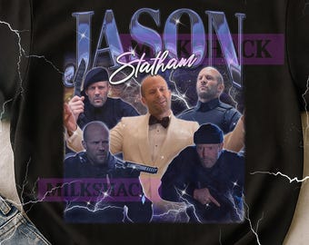 Jason Statham Vintage Bootleg T-Shirt, Jason Statham Retro 90s Actor Merch, Action Star Fan Tee, Movie Lover Gift