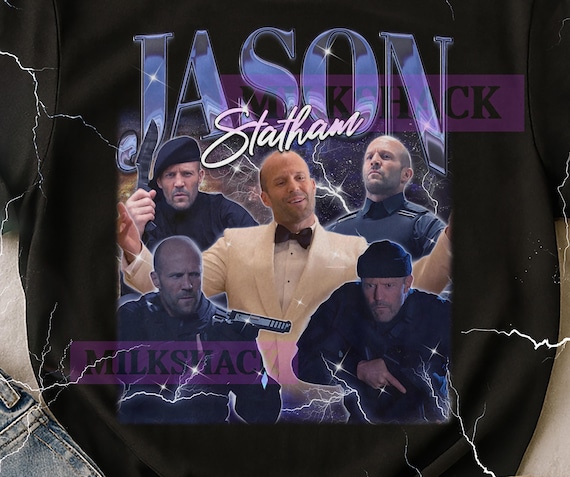 Jason Statham Vintage Bootleg T-Shirt, Jason Statham Retro 90s Actor Merch, Action Star Fan Tee, Movie Lover Gift