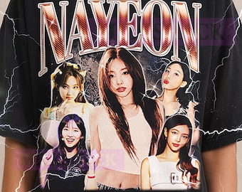 Nayeon Shirt, Nayeon Bootleg Shirt, Vintage Kpop Idol Singer