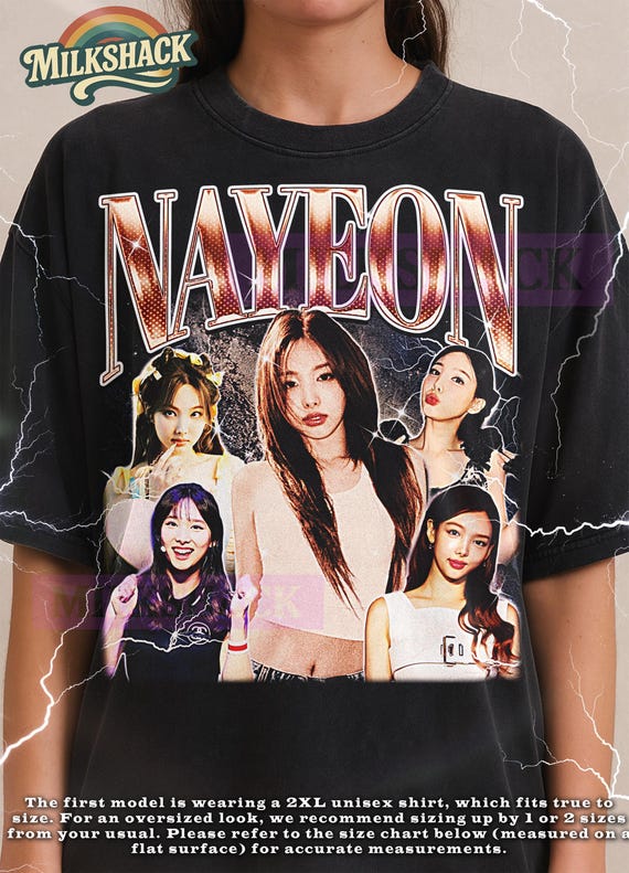 Nayeon Shirt, Nayeon Bootleg Shirt, Vintage Kpop Idol Singer